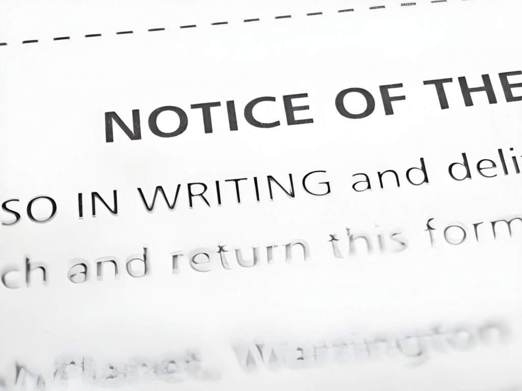 Two-Month Notice for Subletting