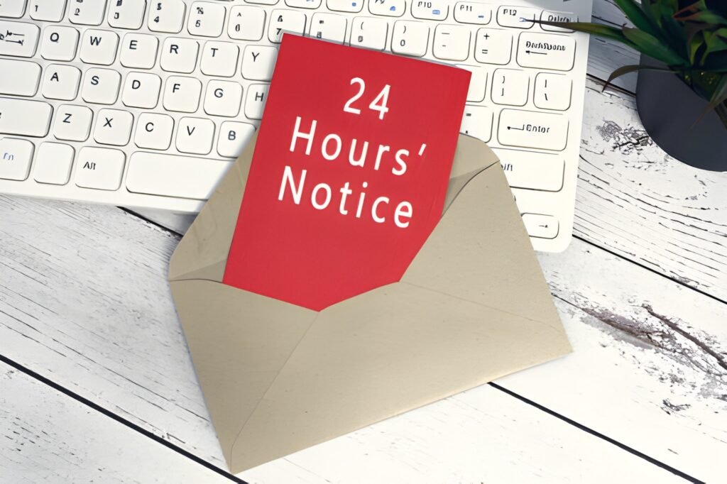 24-Hour Landlord Inspection Notice